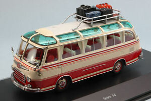 【送料無料】ホビー　模型車　車　レーシングカー セトラベージュバスモデルモデルsetra s6 bus beige red 143 model schuco｜hokushin