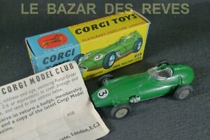 【送料無料】ホビー　模型車　車　レーシングカー コーギートランスミッションcorgi toys gb brm f1 ref 152 boite｜hokushin