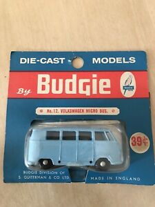 【送料無料】ホビー　模型車　車　レーシングカー アメリカブリスターoフォルクスワーゲンバスマイクロrare budgie toys no 12 volkswagen micro bus in usa blister