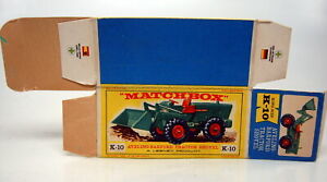 【送料無料】ホビー 模型車 車 レーシングカー トターショベルボックスマッチキングサイズmatchbox kingsize k10 a partir de tractor shovel vide e2 box|hokushin