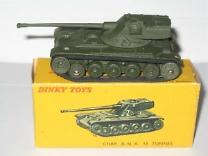 【送料無料】ホビー　模型車　車　レーシングカー フランス＃タンクボックスオリジナルfrench dinky 80c ? char amx 13 t tank en parfait etat, dans sa boite, original