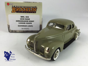 【送料無料】ホビー　模型車　車　レーシングカー ナッシュアンバサダードアカット143 brooklin 204 nash ambassador eight 2 door coupe 1939