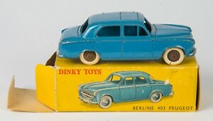 送料無料 ホビー 模型車 車 レーシングカー フランスセダンプジョーボックスオンfrench Dinky 24b Sedan Peugeot 403 Bleue Boite Original Annees 1950 Lunarhomesdurgapur Com