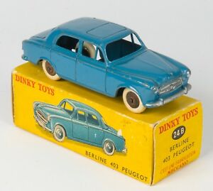 送料無料 ホビー 模型車 車 レーシングカー Boite フランスセダンプジョーボックスオンfrench Dinky 24b ホビー Sedan 車 バイク Original Bleue Annees 403 Peugeot Boite 1950