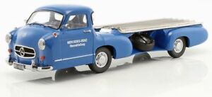 【送料無料】ホビー　模型車　車　レーシングカー スケールベンツレーシングiscalemercedesbenz racing car transporter le blue wonder echelle 118