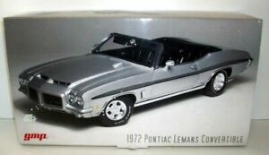 【送料無料】ホビー　模型車　車　レーシングカー スケールポンティアックルルマンgmp 118 scale 8049 1972 pontiac le mans convertibleargent