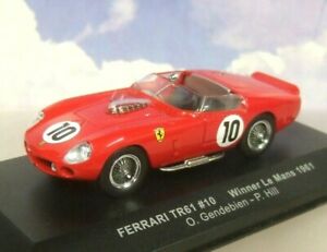 送料無料 ホビー 模型車 車 レーシングカー ネットワークフェラーリ ルマンフィルヒルrare Ixo 143 Ferrari Tr61 10 Winner Le Mans 1961 O Gendebienphil Hill Lm1961 Onpointchiro Com