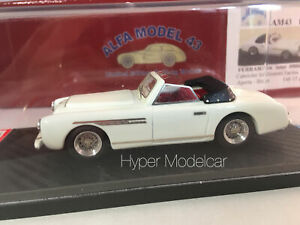 【送料無料】ホビー　模型車　車　レーシングカー フェラーリスパイダーオープンalfamodel43 143 ferrari 166 inter spider open white art am43f69