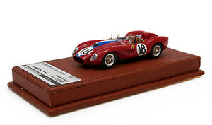 【送料無料】ホビー　模型車　車　レーシングカー フェラーリ＃tecnomodel 143 1958 ferrari 250 tr 18 red testarossa