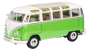 【送料無料】ホビー　模型車　車　レーシングカー サンバグリーンベージュモデルvw t1 samba, vertbeige 118 schuco｜hokushin