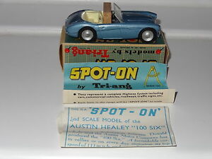 【送料無料】ホビー　模型車　車　レーシングカー スポットオースティンヒーリーtriang spot on austin healey 100six 105 boxed｜hokushin