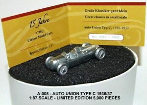 【送料無料】、オートユニオン、タイプ、、）・リミテッドエディションCMC, Auto Union, Type C, 1936-7, 1/87) LTD Edition