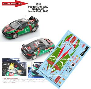 【送料無料】デカールプジョーのモンテカルロラリーラリーDecals 1/32 ref 1250 peugeot 307 wrc carbonaro rallye monte carlo 2008 rally｜hokushin