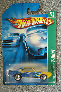 【送料無料】ホットホイールハント」ポンティアックミントと梳かHot Wheels T Hunt `69 Pontiac GTO Mint and Carded c2006｜hokushin