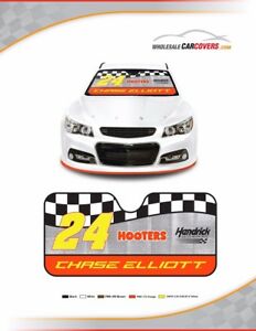 【送料無料】エリオット＃フーターズを採用したフロントガラスの日よけChase Elliott #24 Windshield Sunshade featuring Hooters