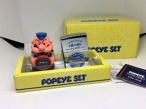 【送料無料】希少！新しい限定版ポパイライター図クロック設定号Rare! New ZIPPO 1997 Limited Edition POPEYE Lighter &amp; Figure Clock Set No.0516｜hokushin