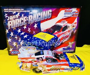 【送料無料】のジョン・フォース：ニトロおかしい車のダイカストで形造られたアメリカのプライドアクションNHRA JOHN FORCE 1:24 NITRO Funny Car NORWALK Diecast AMERICAN PRIDE Action 201