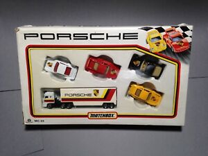 【送料無料】マッチ箱の船団ボックストラックトラックポルシェのレースカーセットMatchbox Convoy Box Truck Lorry Porsche Racing Car Set 911 959 944 MC23