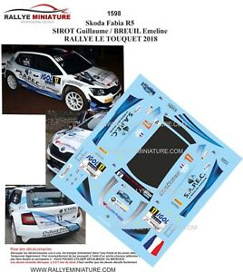 【送料無料】新たにシュコダファビアデュトゥケラリーNew ListingDecals 1/24 ref 1598 skoda fabia r5 sirot rallye du touquet 2018 rally