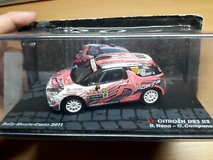 【送料無料】カーコレクションスケールシトロエンエレナカンパーナモンテカルロCar collection scale 1/43 citroen ds3 r3 Elena campana monte carlo 2011 12,701円