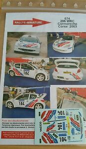 【送料無料】デカール参考文献プジョーのレース外周Decals 1/18 Ref. 674 peugeot 206 WRC coromeche Racing circumference 12,700円