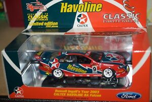 【送料無料】クラシックなラッセル・の年ファルコンClassic Carlectables 1/43 Russell Ingall's Year 2003 Caltex Havoline BA Falcon