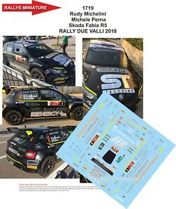 【送料無料】デカールシュコダファビアミケリーニラリーによりラリー・イタリア・バリDecals 1/18 ref 1719 skoda fabia r5 michelini rally due valli 2018 rally italia
