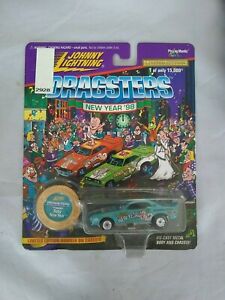 【送料無料】ジョニー雷の限定版新年の（ティール（青緑） JOHNNY LIGHTNING DRAGSTERS LIMITED EDITION NEW YEAR '98 (TEAL)