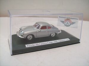 【送料無料】ポルシェカレラクーペ、、：シルバーシグネチャーPorsche 356 Carrera Coupe, 1960, 1:43 silver signature｜hokushin 13,493円