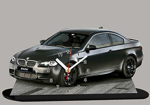 【送料無料】車、車のミニチュアクロックCar bmw m3 e92-03, Car Miniature Clock
