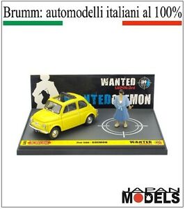 【送料無料】フィアット狼限定新しい新Fiat 500 Brrr Lupin the 3rd 055/100 Limited l03 Brumm 1/43 NEW NEW NEW|hokushin