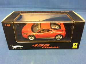 【送料無料】マテル社のホットホイールフェラーリイタリア赤：Mattel Hot Wheels Ferrari 458 Italia Red 1:43 P9953