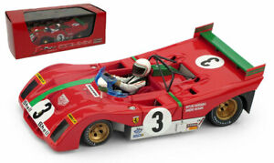 【送料無料】フェラーリ勝者のタルガフローリオムナーリスケールBrumm R261B-CHS Ferrari 312 PB #3 Winner Targa Florio 1972 - Munari 1/43 Scale