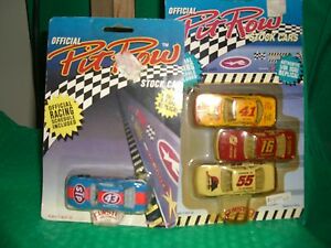【送料無料】ピットのの種類の車の行多く1/64 Pit Row 1991 nascars lot of 4 different cars｜hokushin