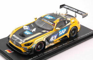 【送料無料】ミニチュアカーのスケール：スパークモデルメルセデスグアテマラMiniature car scale 1:43 spark model mercedes gt3 n.4 2nd 24 h｜hokushin