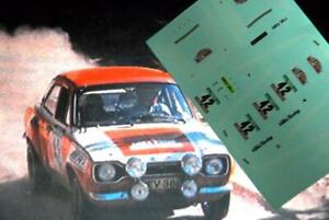 【送料無料】ホビー ・模型車・バイク レーシングカー カルカデカールフォードアルゼンチンラリーポルトガルcalcadecal ford escort mki 42 f argentina rally portugal 1975 143