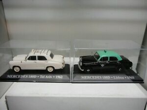 【送料無料】ホビー ・模型車・バイク レーシングカー メルセデスベンツタクシーリスボアテルアビブハードボックスmercedesbenz 180 d w120 taxi lisboa 60 tel aviv 62 altaya ixo 143 hard box