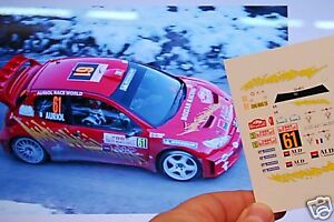 【送料無料】ホビー ・模型車・バイク レーシングカー デカールデカールプジョーオーリオールモンテカルロラリーdecal decals 143 peugeot 206 wrc d auriol monte carlo rally 2005