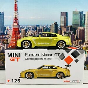 【送料無料】ホビー ・模型車・バイク レーシングカー ミニパンデムウィングコスモポリタンイエローmini gt 164 pandem nissan gtr r35 gt wing cosmopolitan yellow rhd mgt00125r