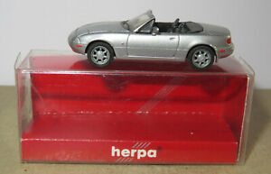【送料無料】ホビー ・模型車・バイク レーシングカー マイクロヘルパマツダライトグレーボックスmicro herpa oh 187 mazda mx5 light grey metal 031417 in box