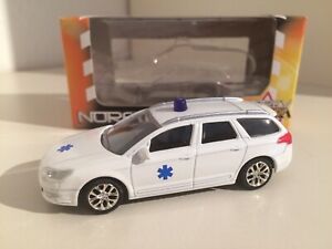 【送料無料】ホビー ・模型車・バイク レーシングカー ノレフシトロエンブレークインチボックスレアnorev citroen c5 ii break ambulance in white 3 inch 164 boxedrare
