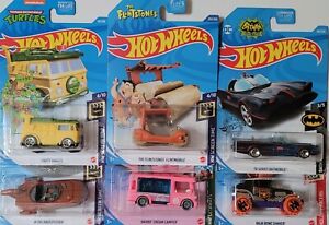 【送料無料】ホビー ・模型車・バイク レーシングカー ホットホイールロットhotwheels cartoon cars lot of 6