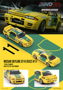 【送料無料】ホビー ・模型車・バイク レーシングカー スカイラインオイルトランピオモデルカーinno64 164 nissan skyline gtr r32 bp oil trampio fuji 1993 11 model car