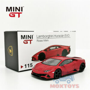 【送料無料】ホビー ・模型車・バイク レーシングカー ミニランボルギーニウラカンロッソモデルカーmini gt 164 lamborghini huracan evo rosso mars red lhd model car画像