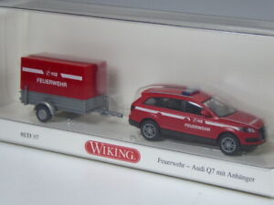 【送料無料】ホビー ・模型車・バイク レーシングカー トップトレーラーアウディワイキングtop wiking audi q7 fire engine with trailer bnib|hokushin