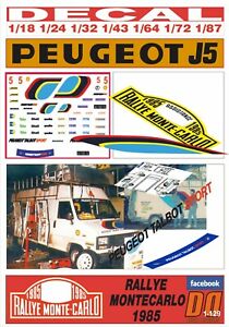 【送料無料】ホビー ・模型車・バイク レーシングカー デカルプジョープジョーアシスタンスラリーモンテカルロdecal peugeot j5 peugeot assistance rallye montecarlo 1985 06 12,946円
