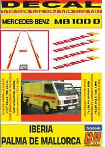 【送料無料】ホビー ・模型車・バイク レーシングカー デカルメルセデスイベリアパルマデマヨルカdecal mercedes mb 100 d iberia palma de mallorca 06