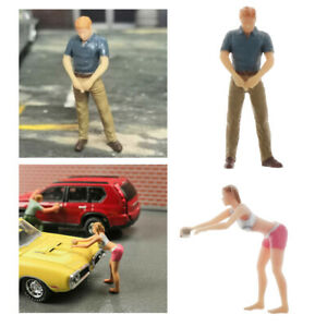 【送料無料】ホビー ・模型車・バイク レーシングカー ミニチュアインレゾジーナディピンテフィギュアディウオミニウオミニ2x miniature in resina dipinte 164 figure di uomini uomini