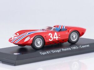 【送料無料】ホビー ・模型車・バイク レーシングカー モデロアエスカラマセラティティポドローゴランスカスナーmodelo a escala 143 maserati tipo 61 drogo reims 1963 9 casner