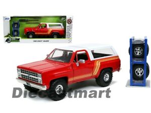 【送料無料】ホビー ・模型車・バイク レーシングカー ジェイダシボレーブレザーモデルjada 124 only cars with extra wheels 1980 chevrolet blazer red 32308 model